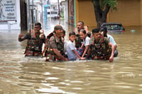 | Photo: PTI : Rescue and relief operation in Shahjahanpur